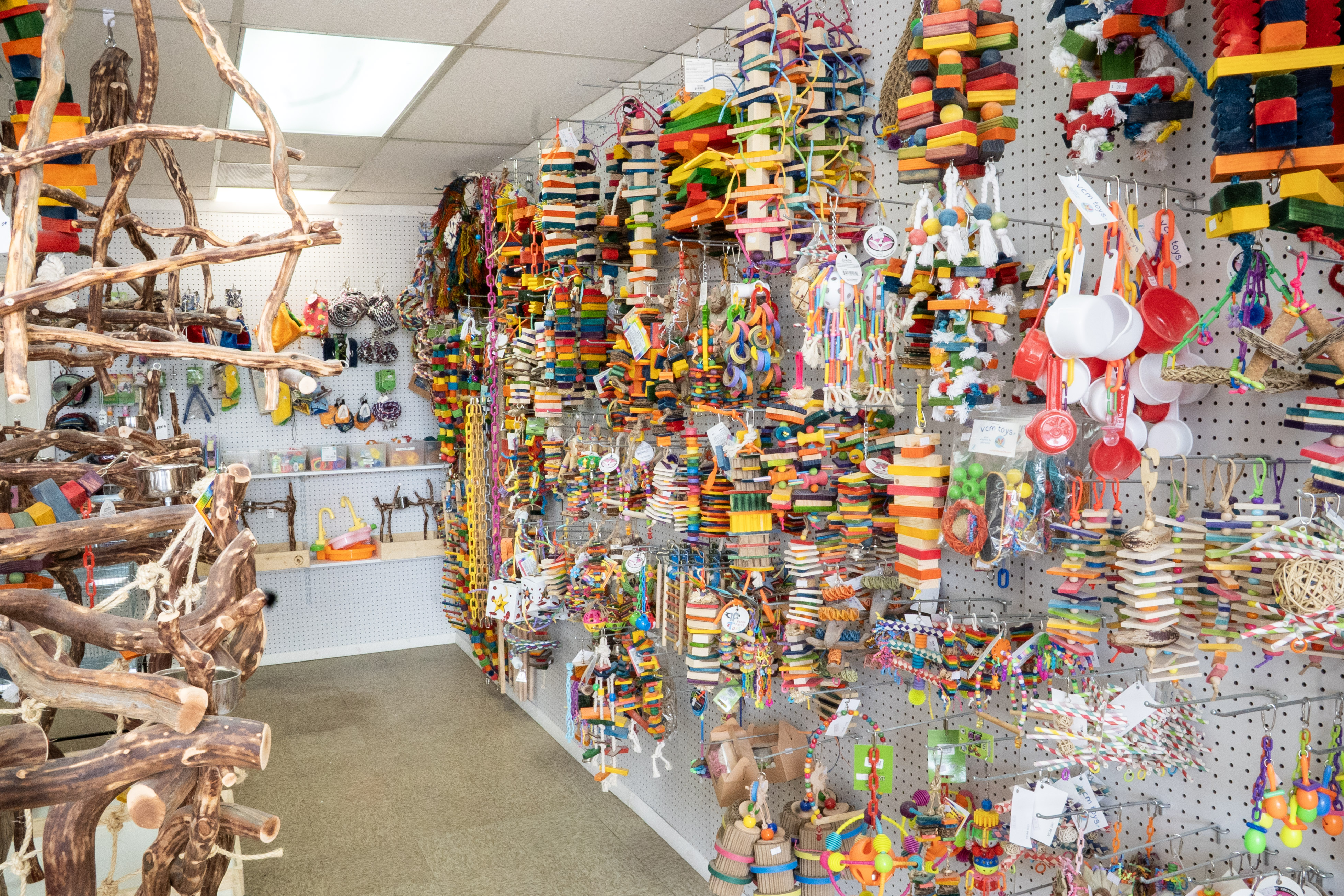 Bird Toys at VCM Bird Land